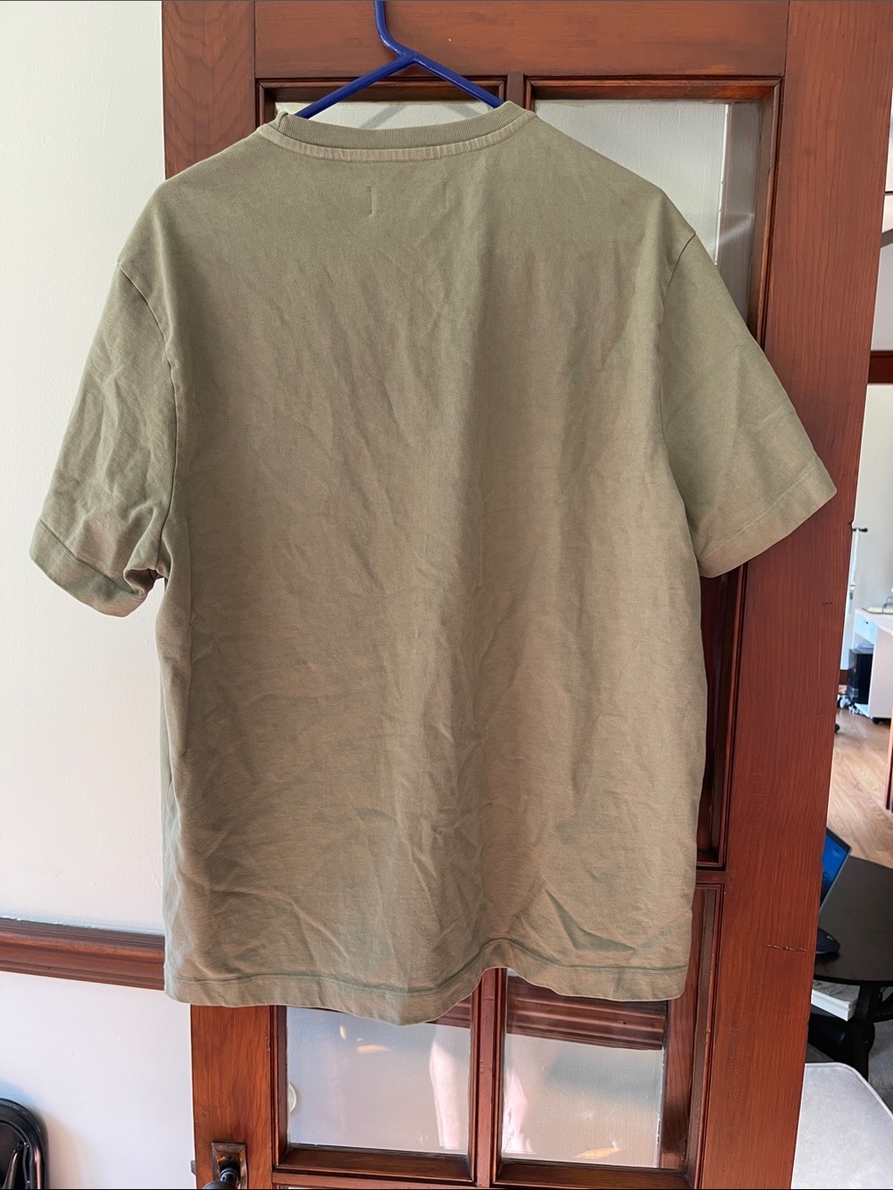 Huckberry Grateful Dead Men's Olive Green Pocket Tee with Dancing Bear - Picture 4 of 4